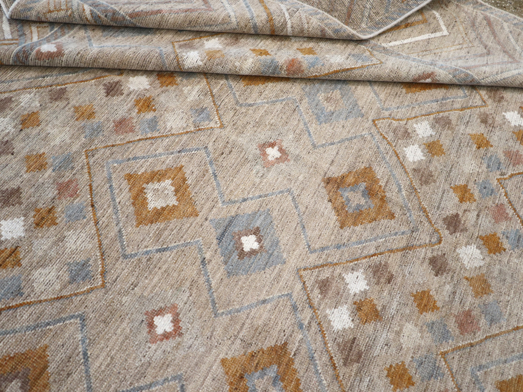 Modern East Turkestan Khotan Small Room Size Carpet, No.32380 - Staging