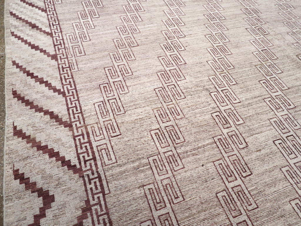 Modern East Turkestan Khotan Room Size Carpet, No.32394 - Staging