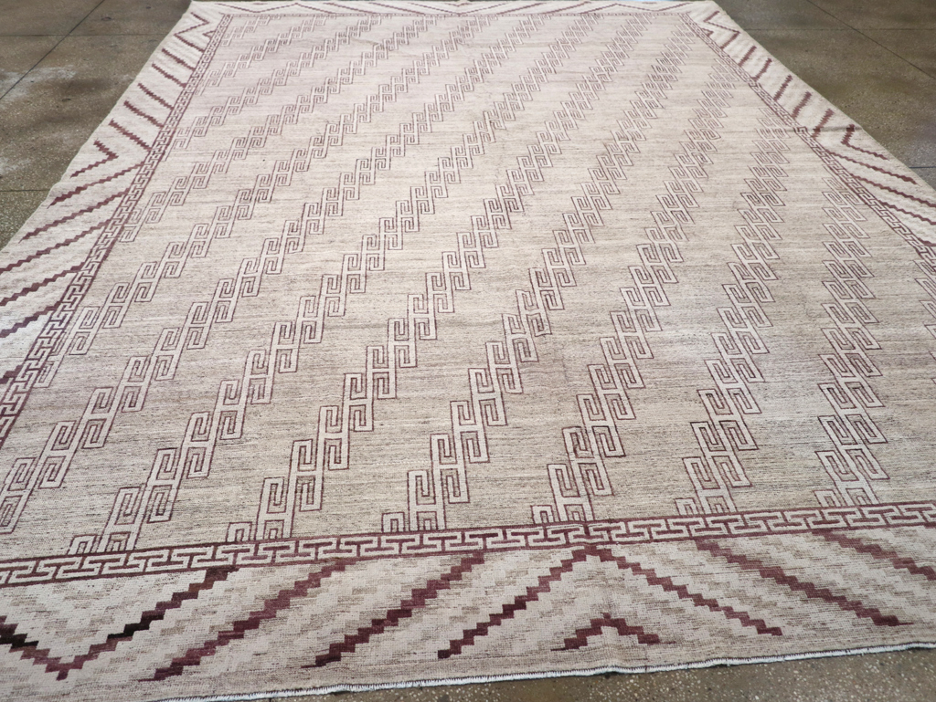 Modern East Turkestan Khotan Room Size Carpet, No.32394 - Staging