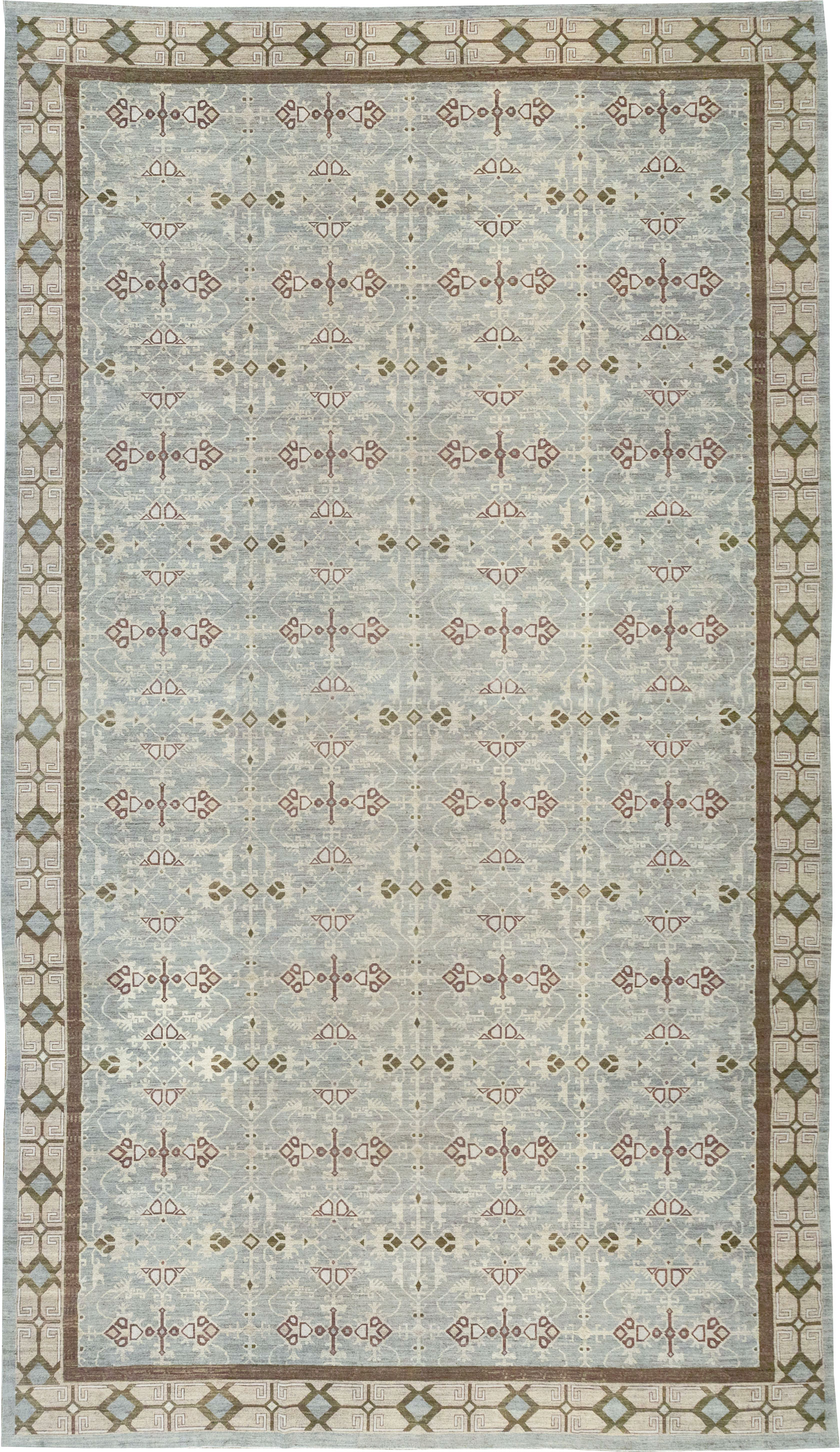 Modern East Turkestan Khotan Oversize Carpet, No.32395 - Staging