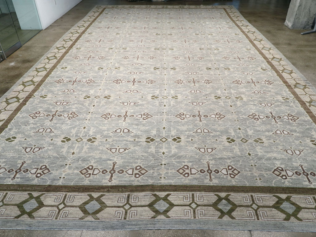 Modern East Turkestan Khotan Oversize Carpet, No.32395 - Staging