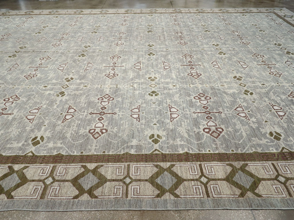 Modern East Turkestan Khotan Oversize Carpet, No.32395 - Staging