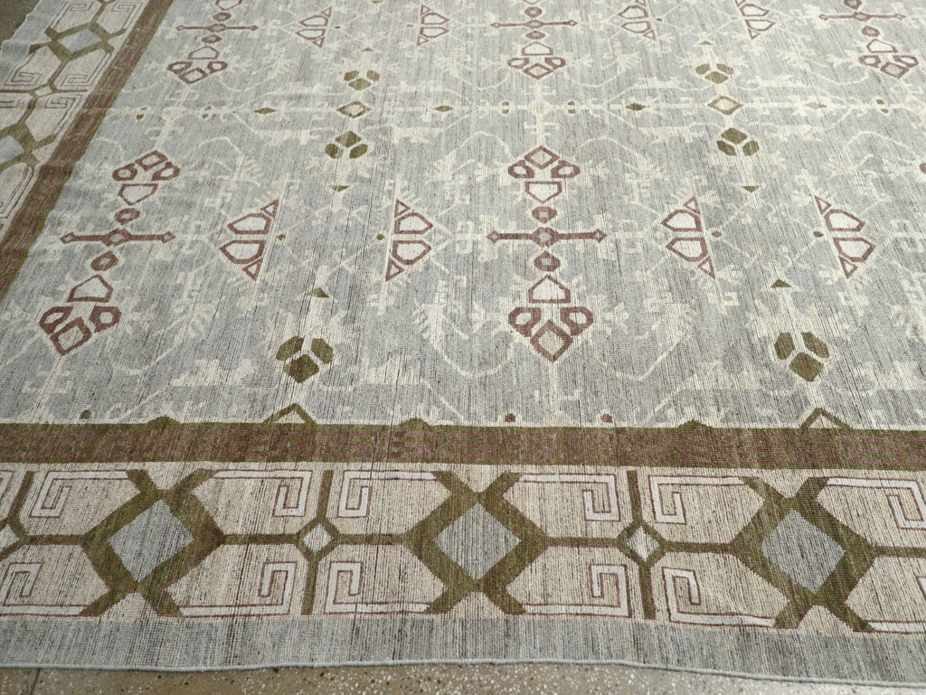 Modern East Turkestan Khotan Oversize Carpet, No.32395 - Staging