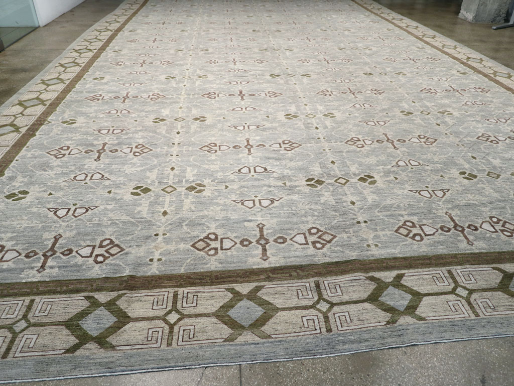 Modern East Turkestan Khotan Oversize Carpet, No.32395 - Staging