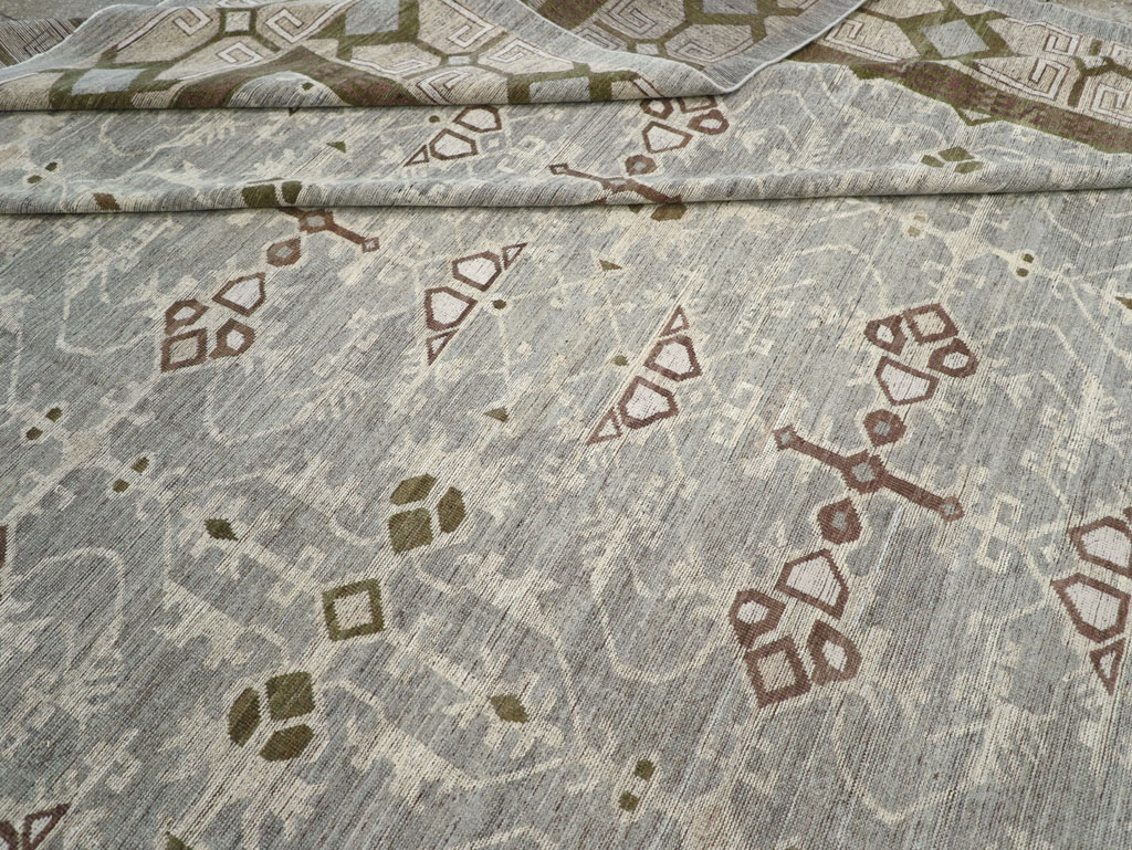 Modern East Turkestan Khotan Oversize Carpet, No.32395 - Staging