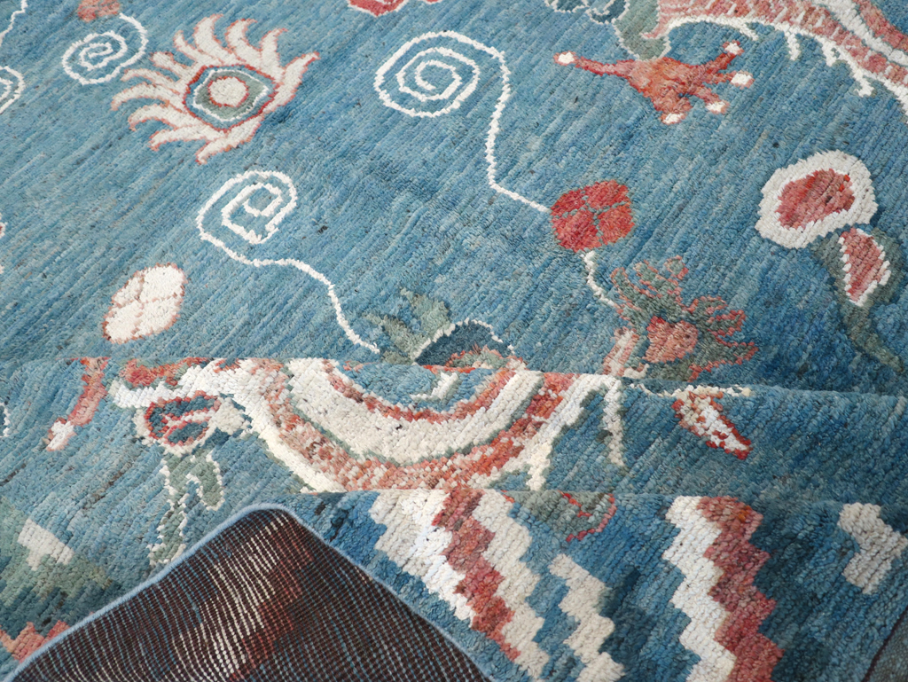 Modern East Turkestan Khotan Pictorial Room Size Carpet, No.32397 - Staging