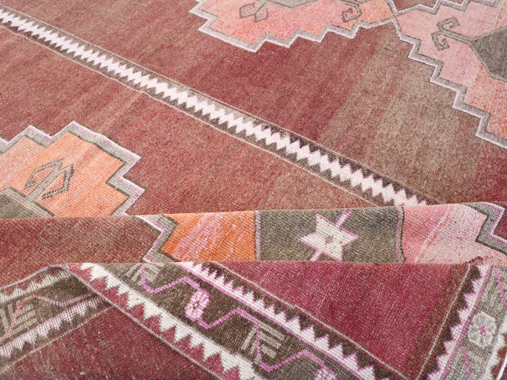 Vintage Turkish Anatolian Room Size Carpet, No.32409 - Staging