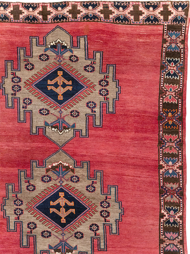 Vintage Turkish Anatolian Room Size Carpet, No.32410 - Staging