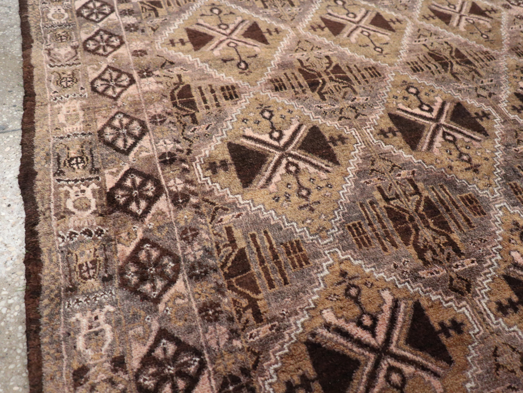 Vintage Persian Baluch Rug, No.32412 - Staging