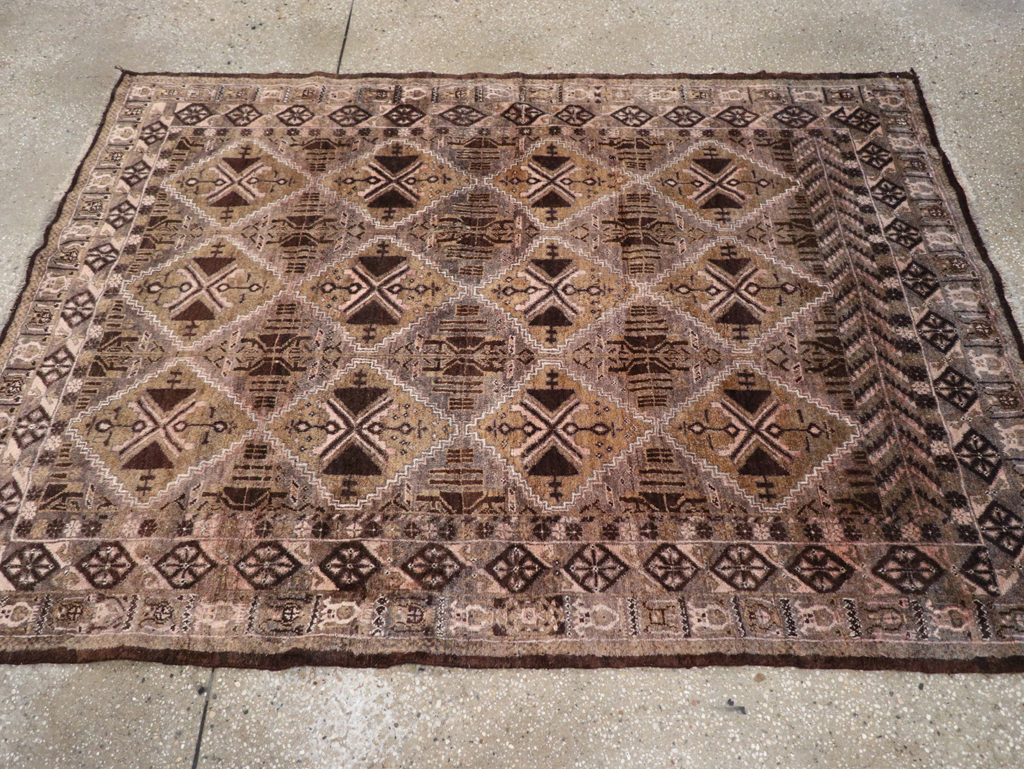 Vintage Persian Baluch Rug, No.32412 - Staging