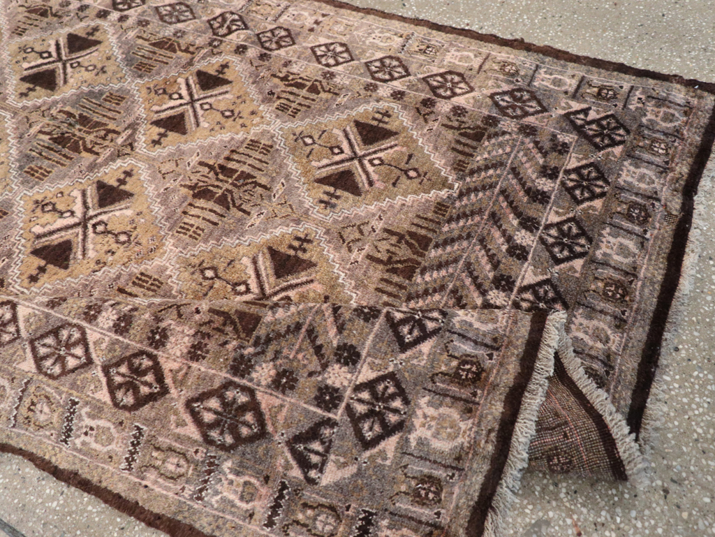 Vintage Persian Baluch Rug, No.32412 - Staging