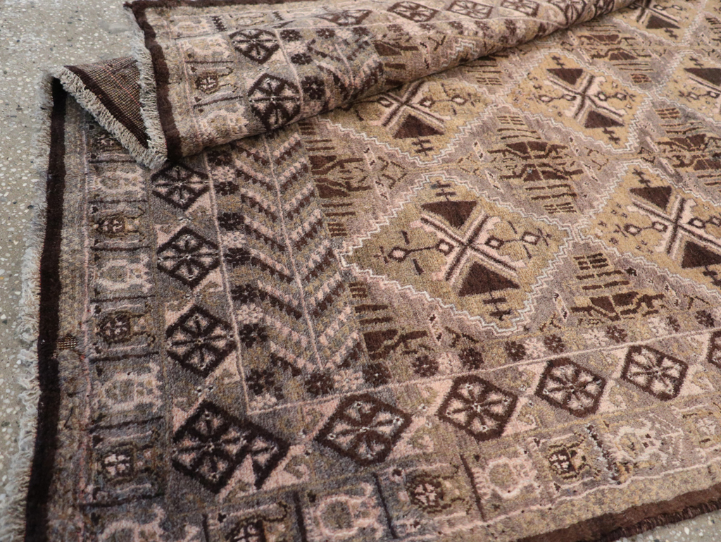 Vintage Persian Baluch Rug, No.32412 - Staging