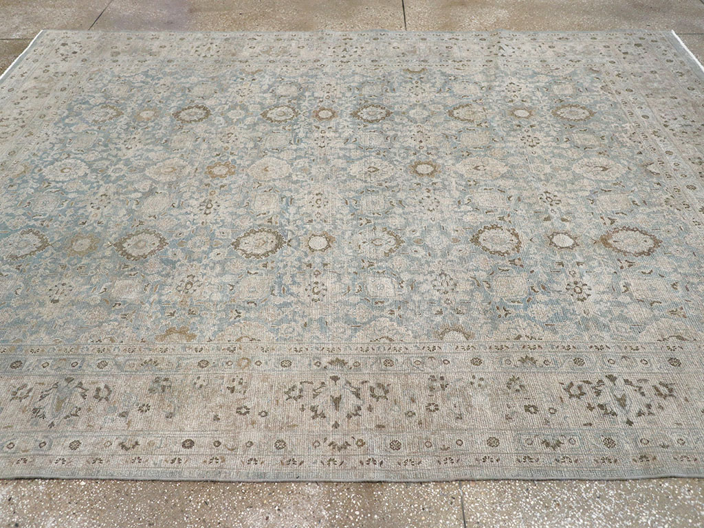 Antique Persian Mashad Room Size Carpet, No.32421 - Staging