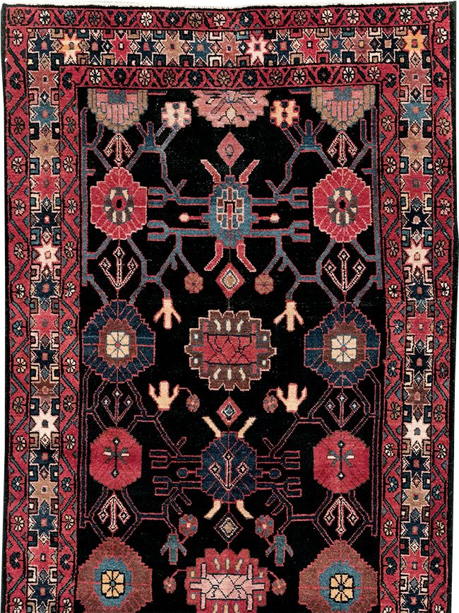 Vintage Persian Malayer Long Runner (Pair: 1 of 2), No.32424 - Staging