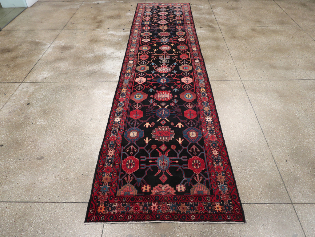 Vintage Persian Malayer Long Runner (Pair: 1 of 2), No.32424 - Staging