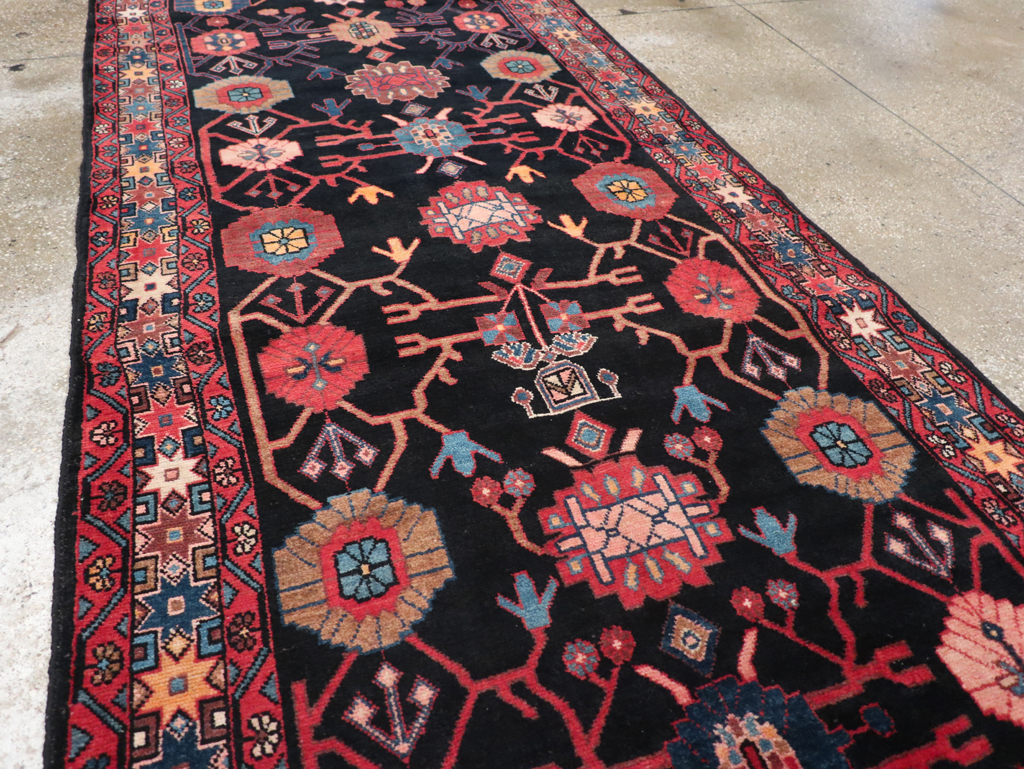 Vintage Persian Malayer Long Runner (Pair: 1 of 2), No.32424 - Staging