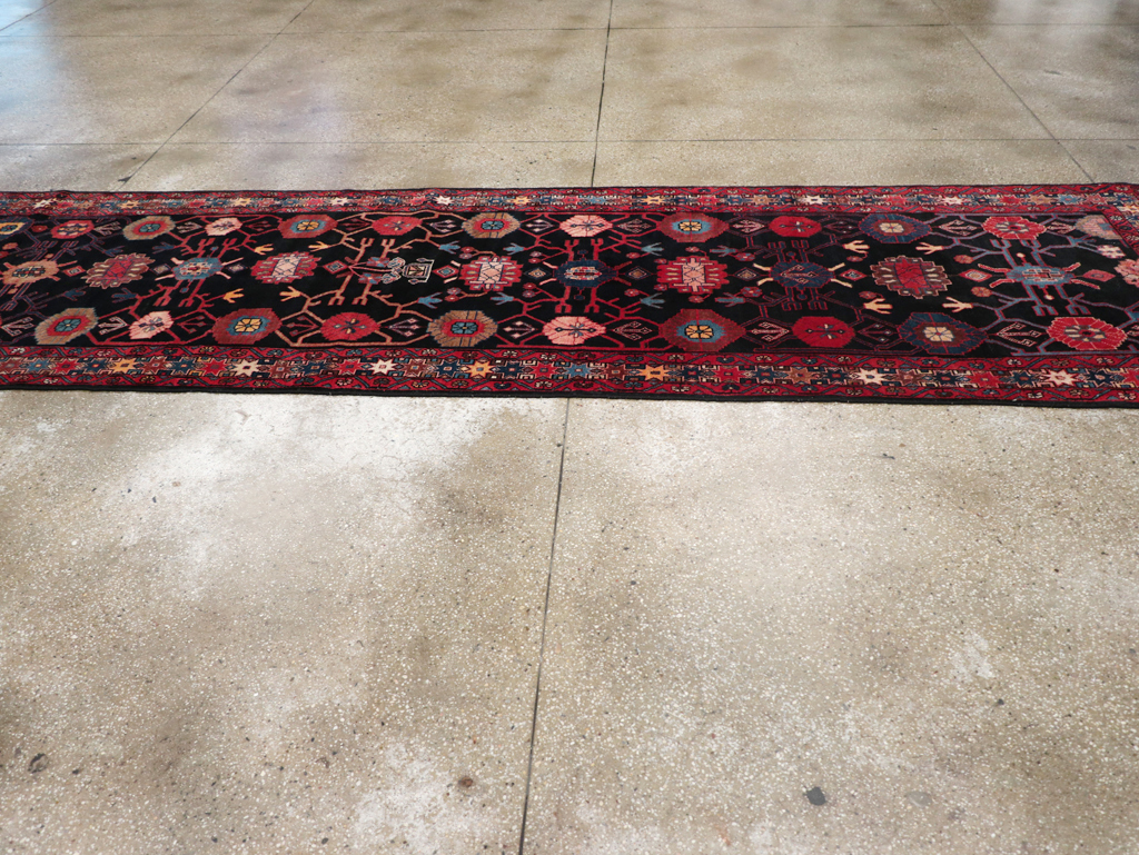 Vintage Persian Malayer Long Runner (Pair: 1 of 2), No.32424 - Staging