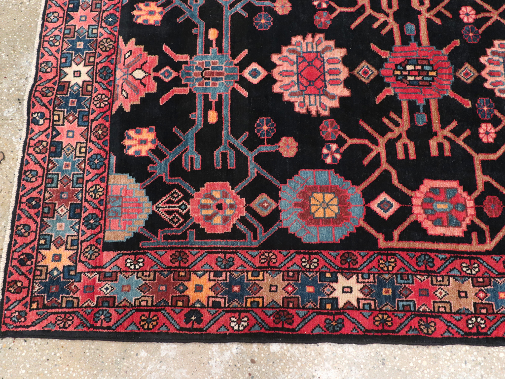 Vintage Persian Malayer Long Runner (Pair: 1 of 2), No.32424 - Staging