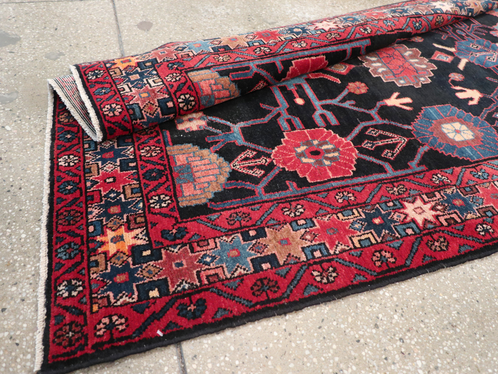 Vintage Persian Malayer Long Runner (Pair: 1 of 2), No.32424 - Staging