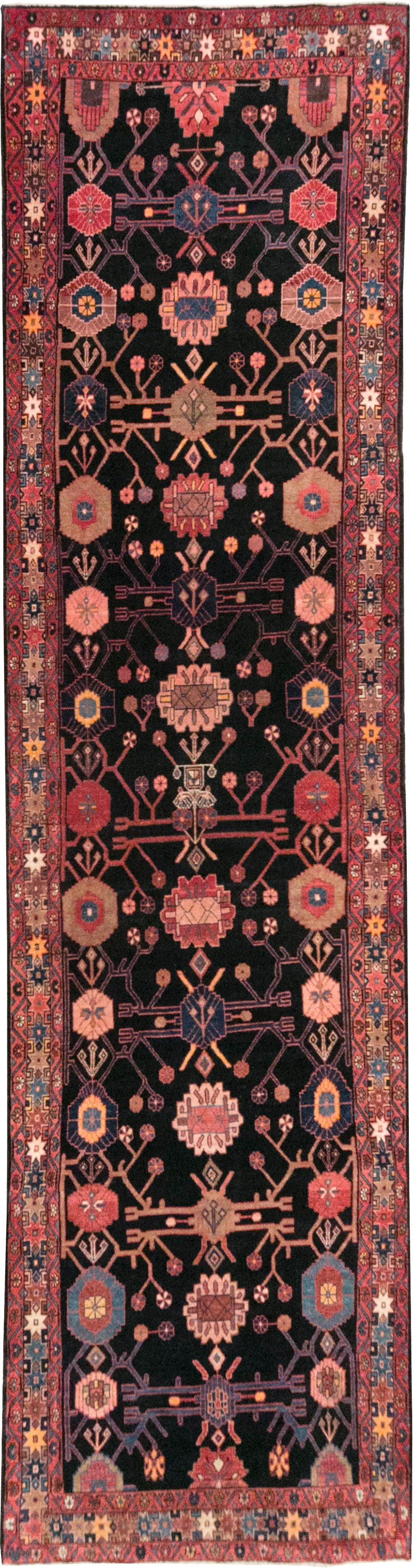 Vintage Persian Malayer Long Runner (Pair: 2 of 2), No.32425 - Staging