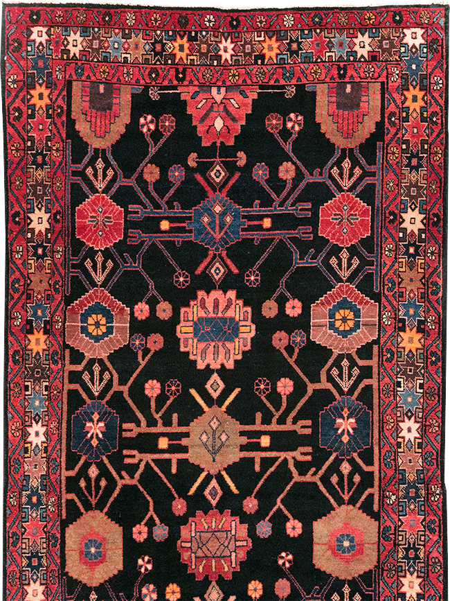 Vintage Persian Malayer Long Runner (Pair: 2 of 2), No.32425 - Staging