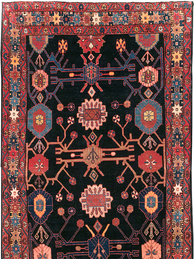 Vintage Persian Malayer Long Runner (Pair: 2 of 2), No.32425 - Staging