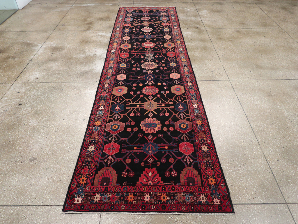 Vintage Persian Malayer Long Runner (Pair: 2 of 2), No.32425 - Staging