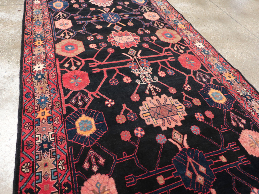 Vintage Persian Malayer Long Runner (Pair: 2 of 2), No.32425 - Staging