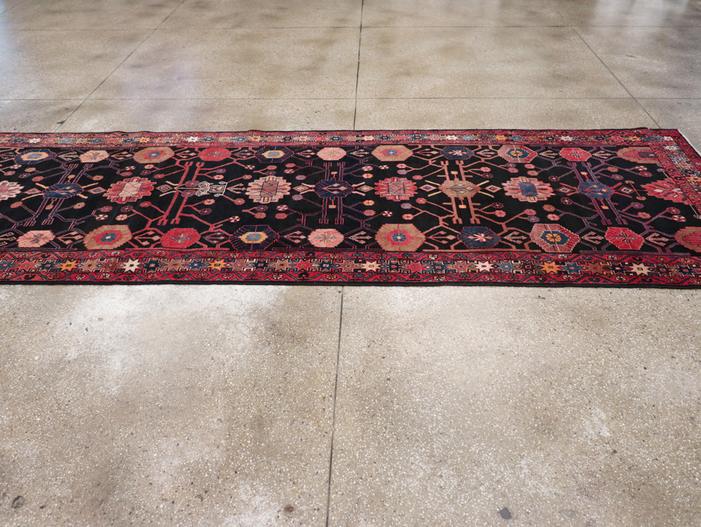 Vintage Persian Malayer Long Runner (Pair: 2 of 2), No.32425 - Staging