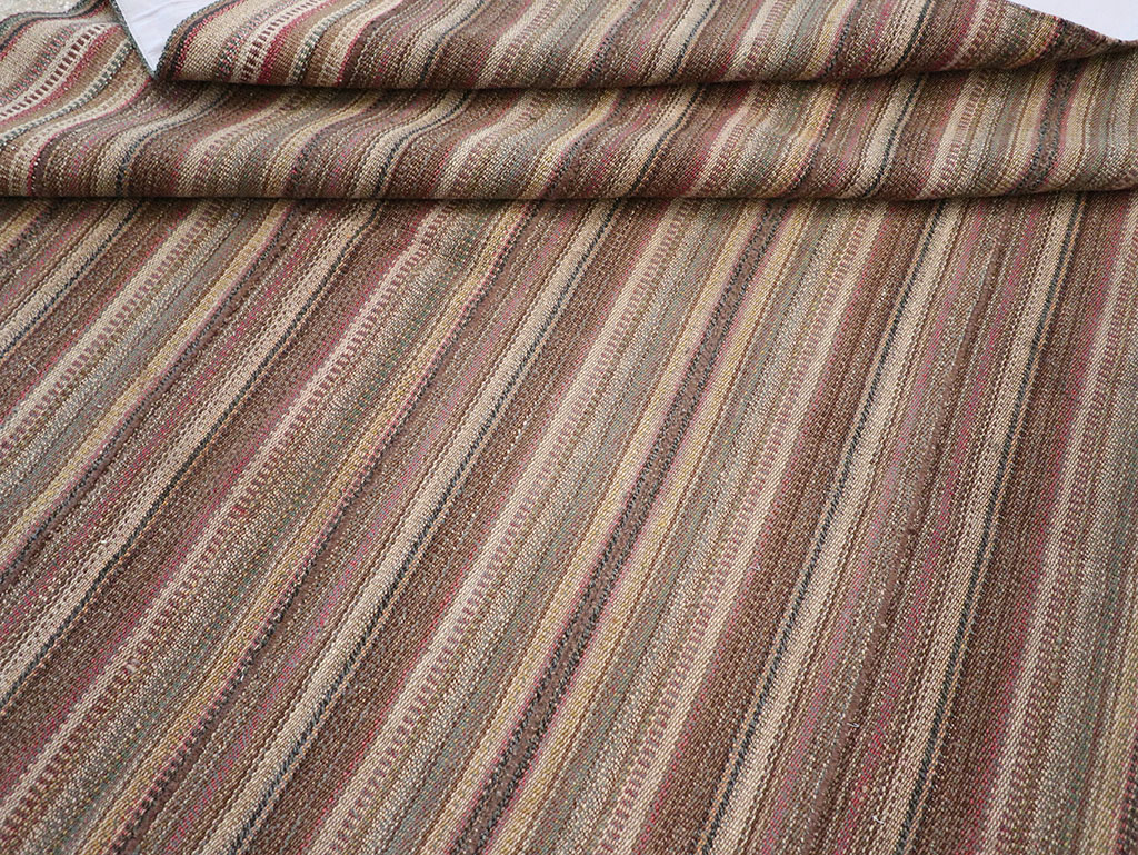 Vintage Persian Flatweave Kilim Room Size Carpet, No.32430 - Staging