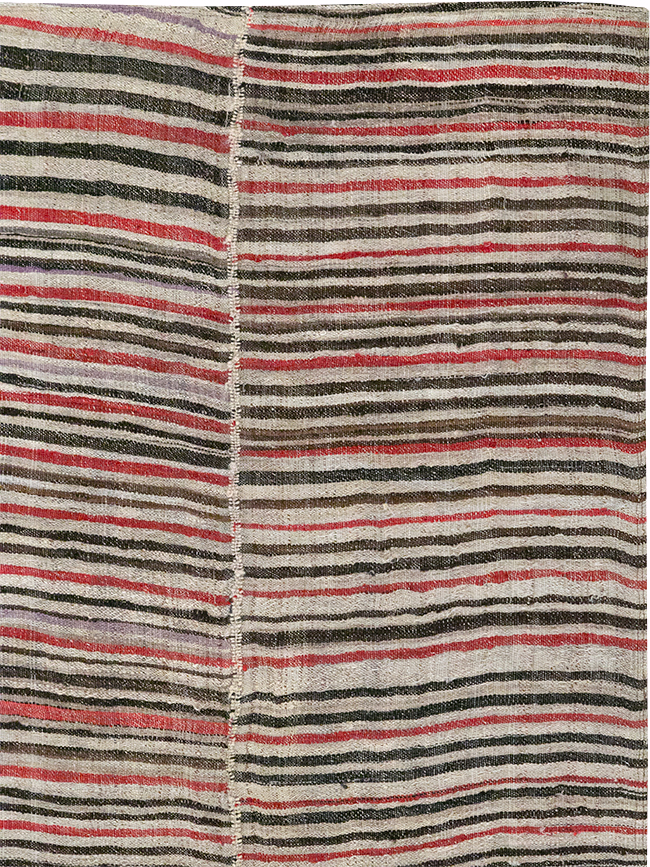 Vintage Persian Flatweave Kilim Accent Rug, No.32432 - Staging