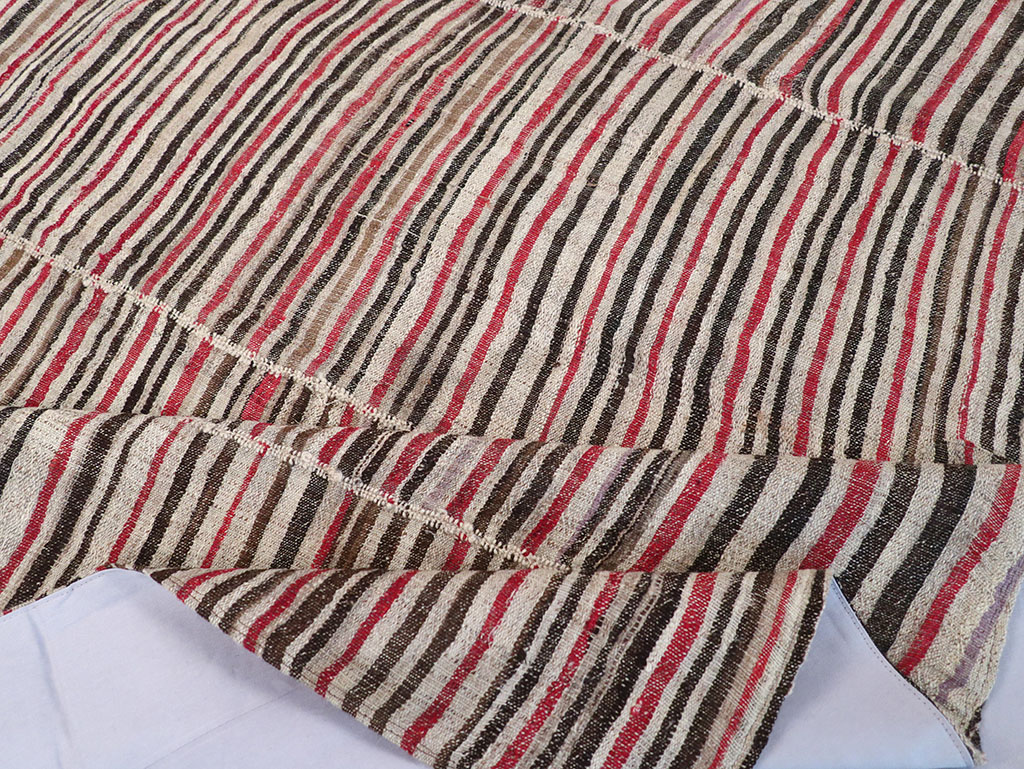 Vintage Persian Flatweave Kilim Accent Rug, No.32432 - Staging