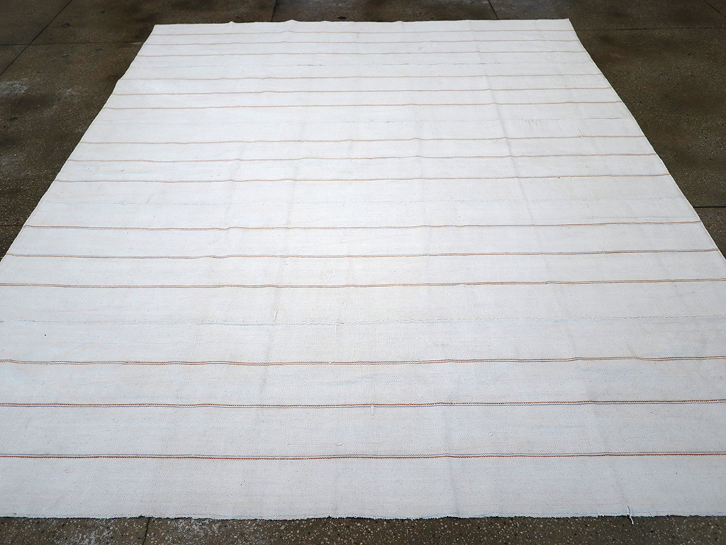 Vintage Persian Flatweave Kilim Room Size Carpet, No.32433 - Staging