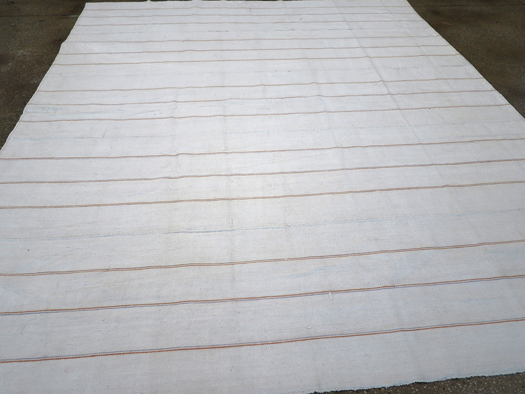 Vintage Persian Flatweave Kilim Room Size Carpet, No.32433 - Staging