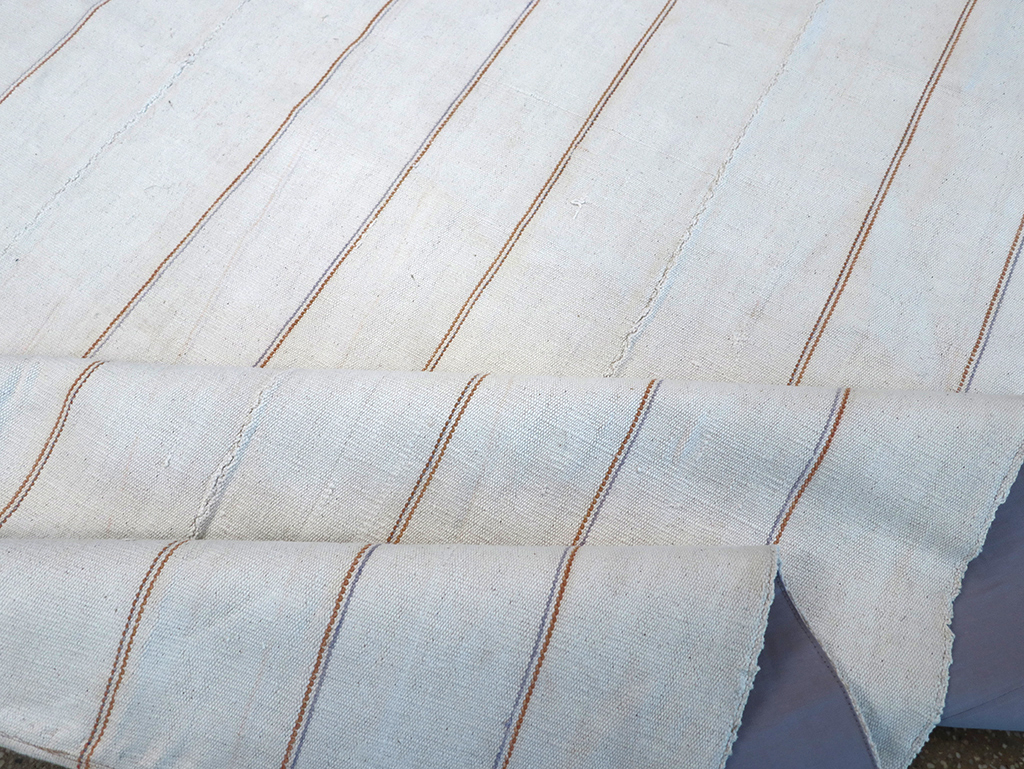 Vintage Persian Flatweave Kilim Room Size Carpet, No.32433 - Staging