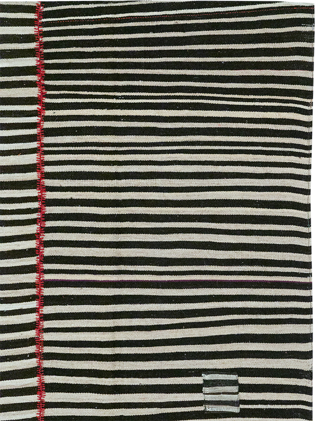 Vintage Persian Flatweave Kilim Accent Carpet, No.32438 - Staging