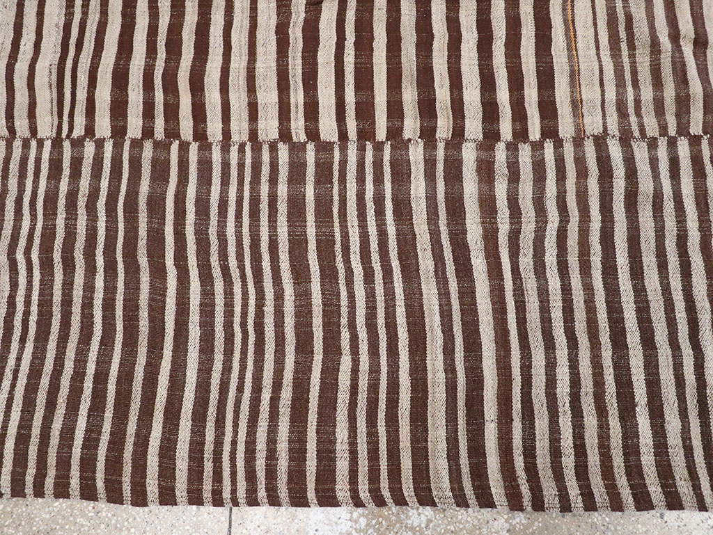 Vintage Persian Flatweave Kilim Gallery Carpet, No.32442 - Staging