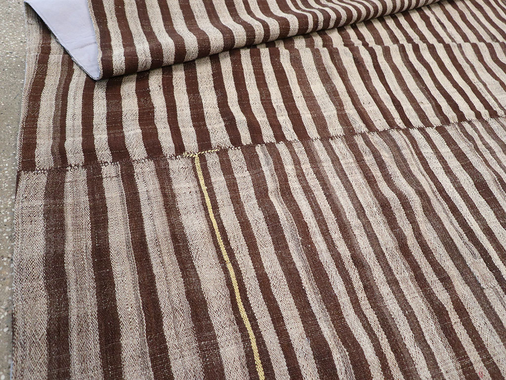 Vintage Persian Flatweave Kilim Gallery Carpet, No.32442 - Staging