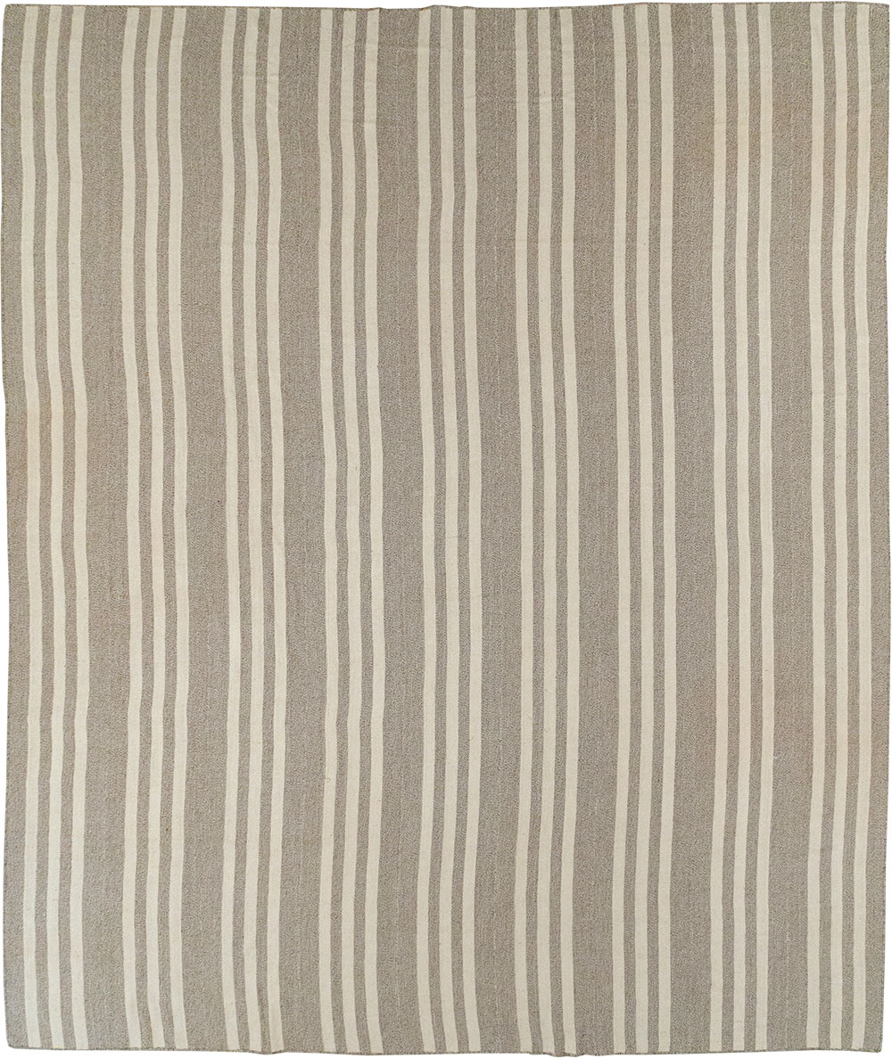 Modern Turkish Flatweave Kilim Large Carpet, No.32443 - Staging