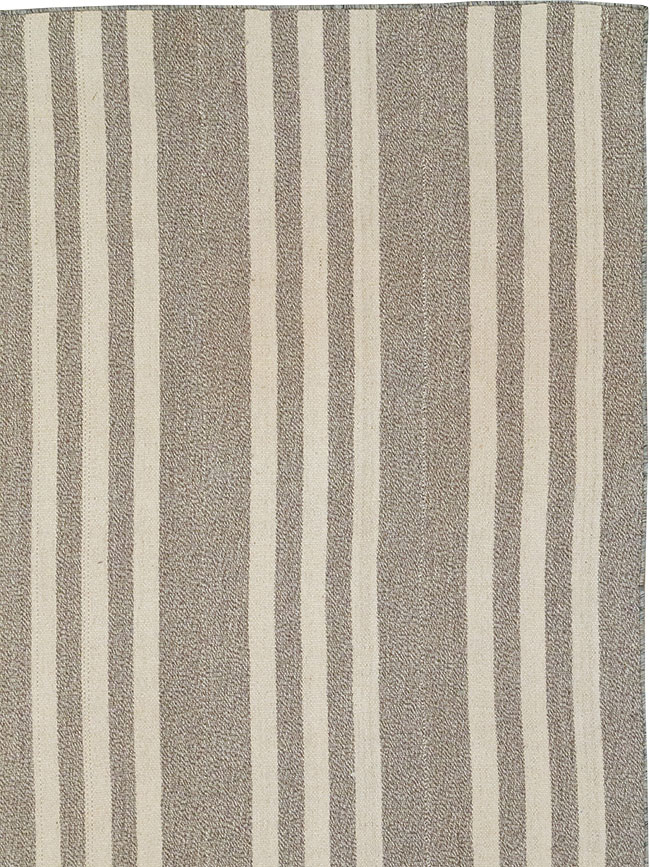 Modern Turkish Flatweave Kilim Large Carpet, No.32443 - Staging