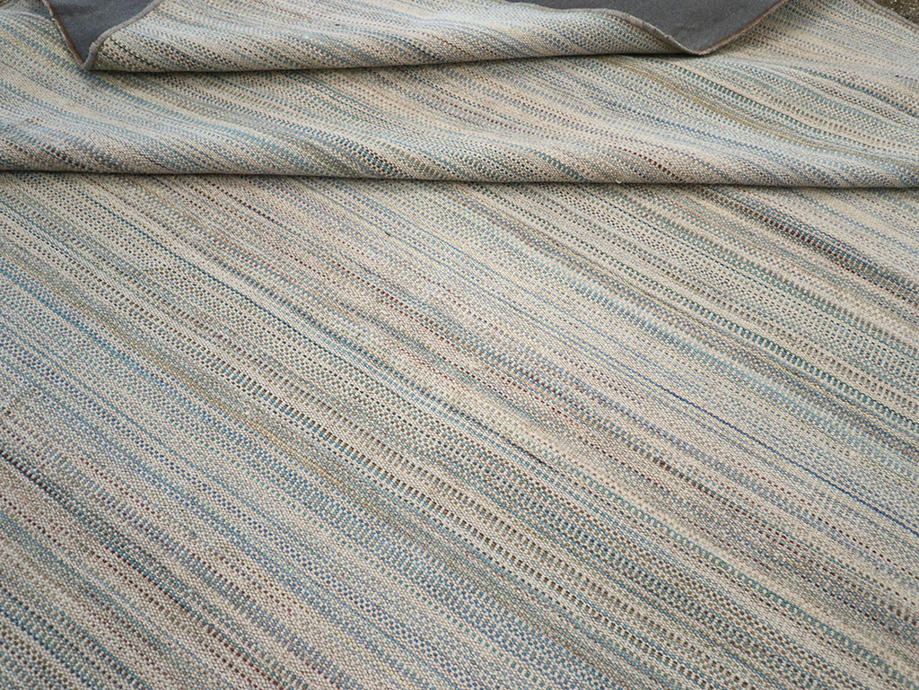 Modern Turkish Flatweave Kilim Room Size Carpet, No.32451 - Staging