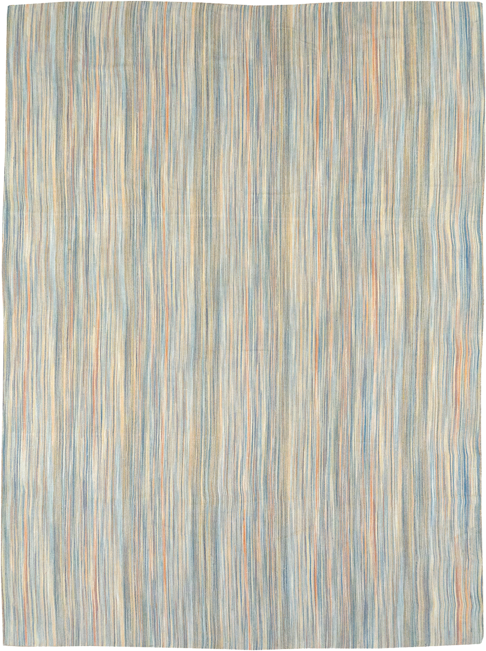 Modern Turkish Flatweave Kilim Room Size Carpet, No.32453 - Staging