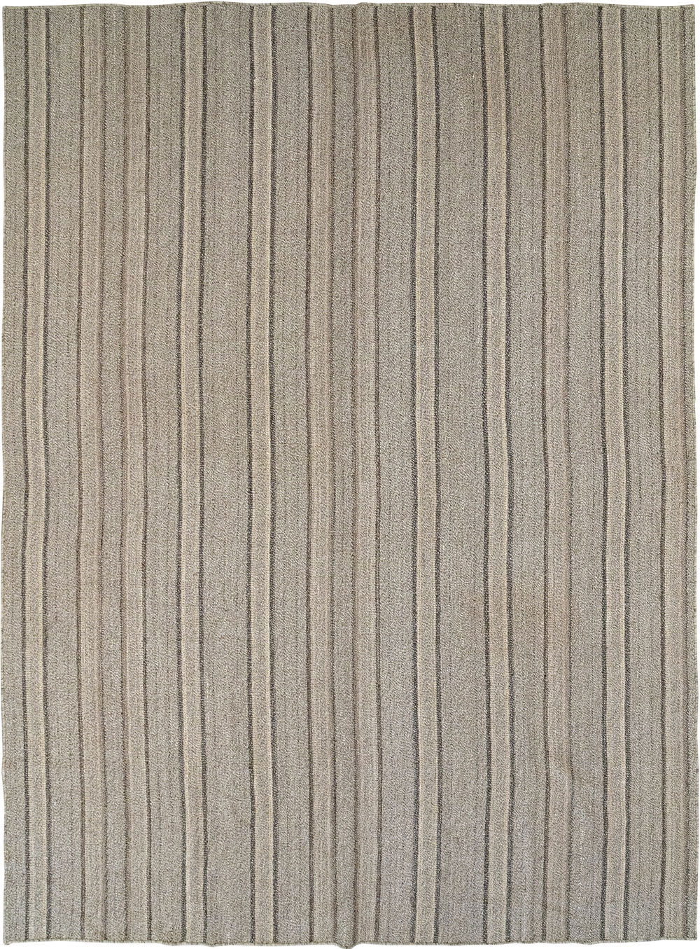 Modern Turkish Flatweave Kilim Room Size Carpet, No.32457 - Staging
