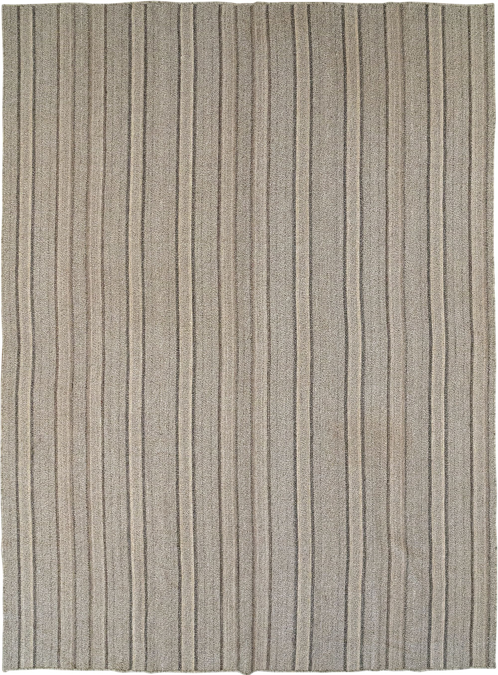 Modern Turkish Flatweave Kilim Room Size Carpet, No.32457 - Staging