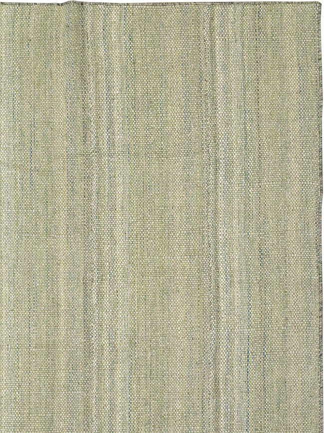 Modern Persian Flatweave Kilim Room Size Carpet, No.32464 - Staging