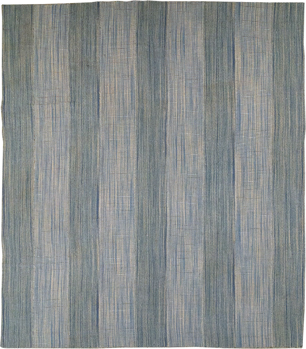 Modern Persian Flatweave Kilim Large Carpet, No.32467 - Staging