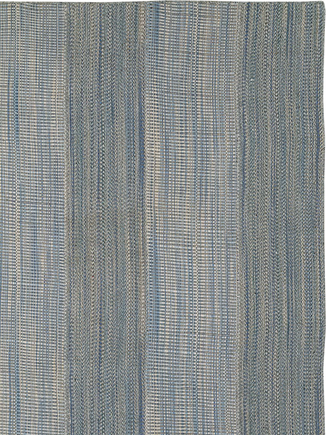 Modern Persian Flatweave Kilim Large Carpet, No.32467 - Staging