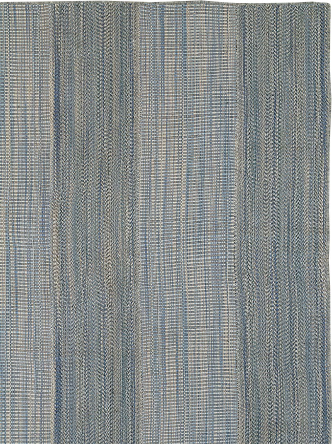 Modern Persian Flatweave Kilim Large Carpet, No.32467 - Staging