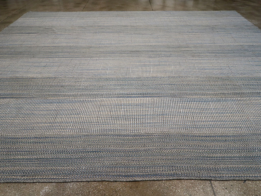 Modern Persian Flatweave Kilim Large Carpet, No.32467 - Staging