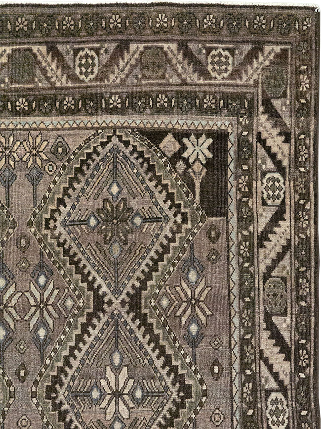 Vintage Persian Afshar Gallery Carpet, No.32469 - Staging